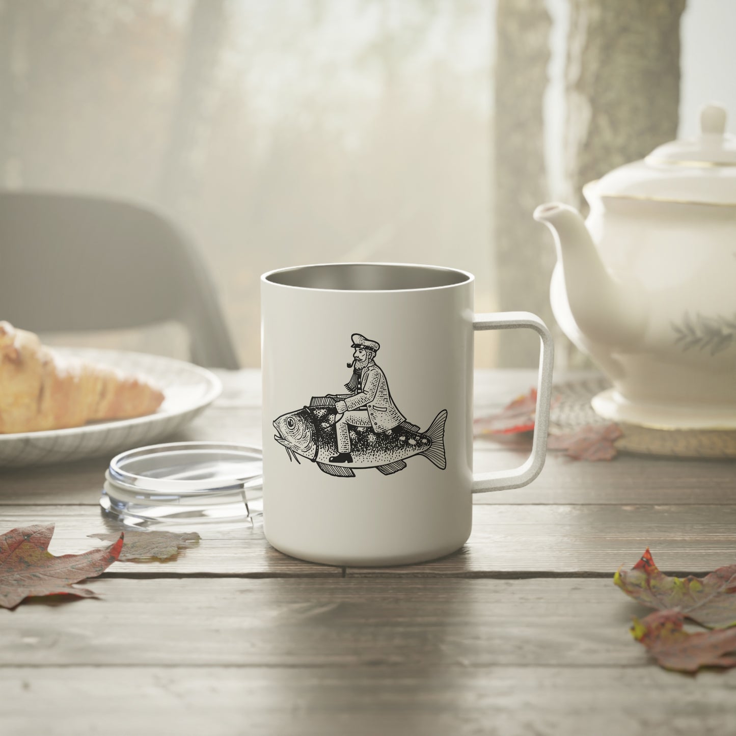 Fisherman Insulated Coffee Mug, 10oz