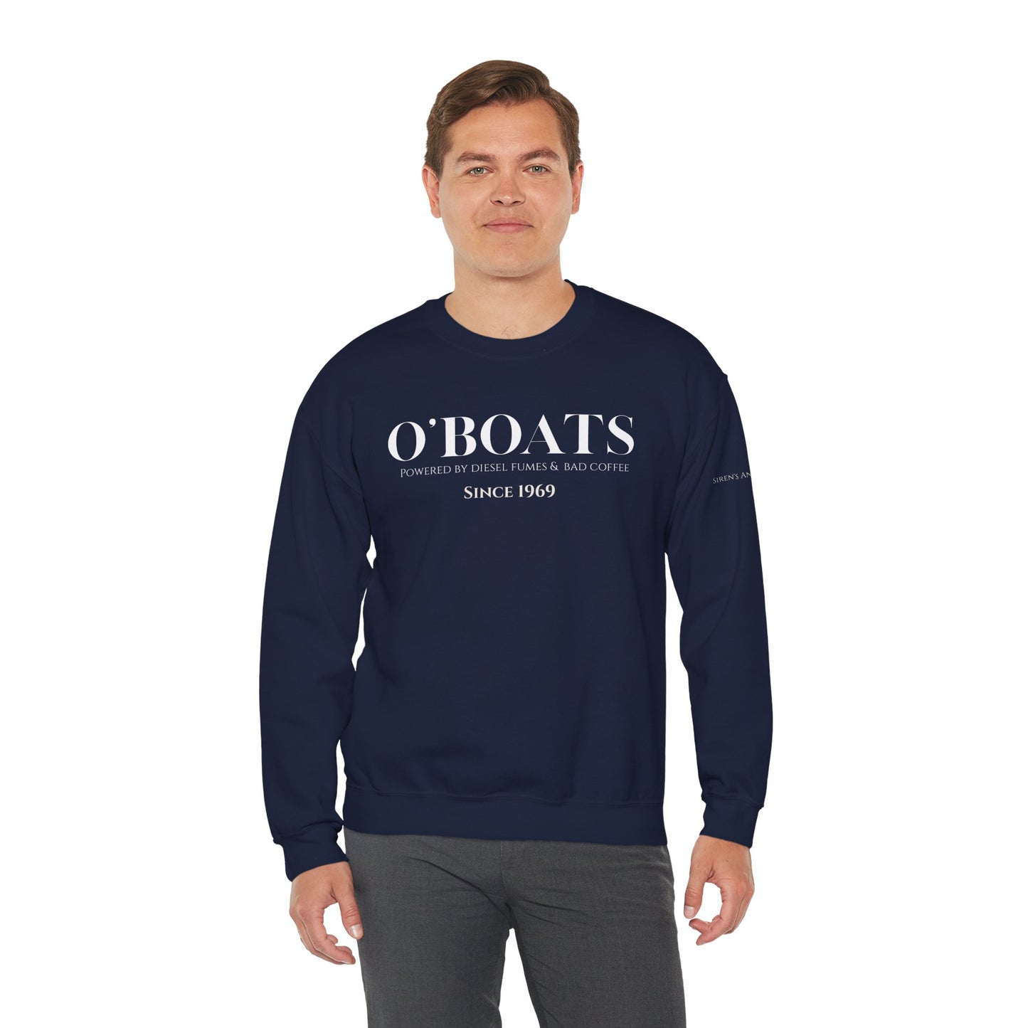 O'Boats Submariner Sweatshirt | Powered by Diesel Fumes & Bad Coffee | Silent Service |