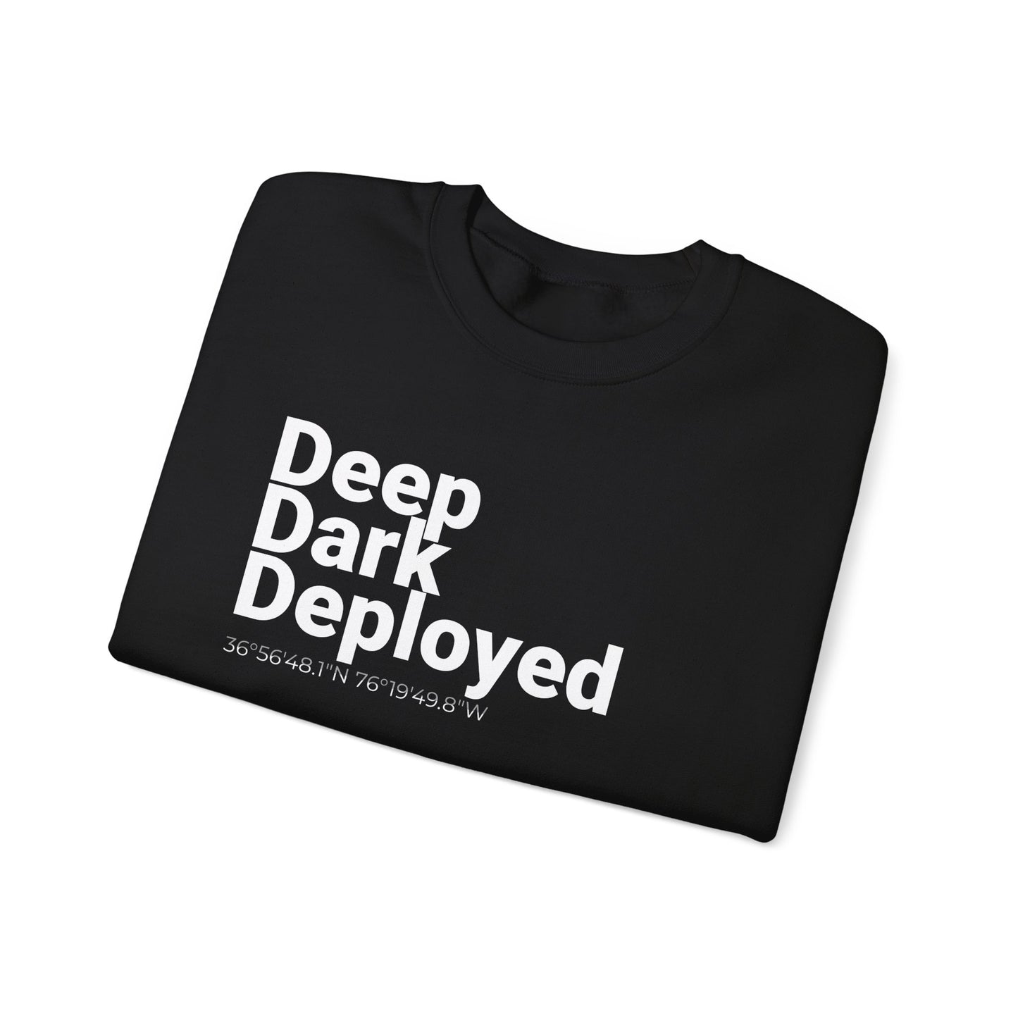 Deep Dark Deployed Sweatshirt | Norfolk Coordinates Gildan 18000