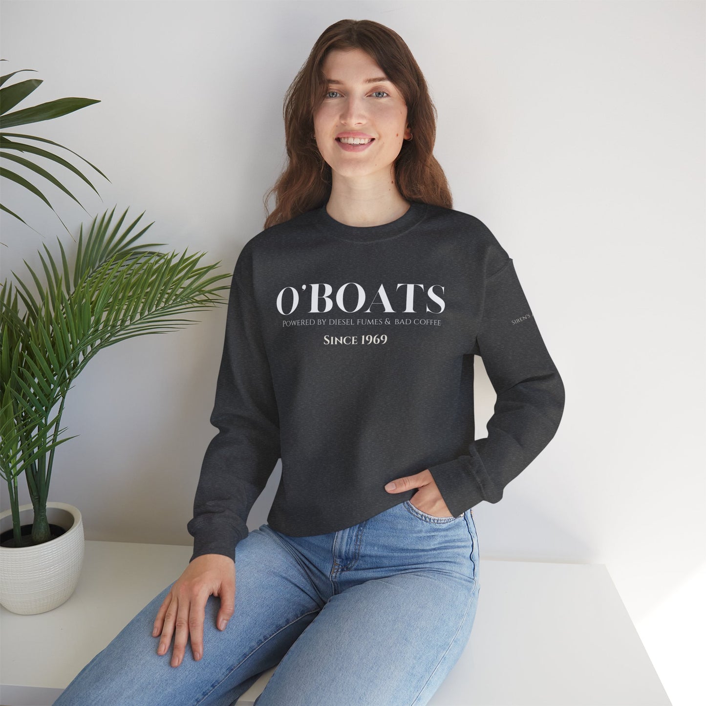 O'Boats Submariner Sweatshirt | Powered by Diesel Fumes & Bad Coffee | Silent Service |