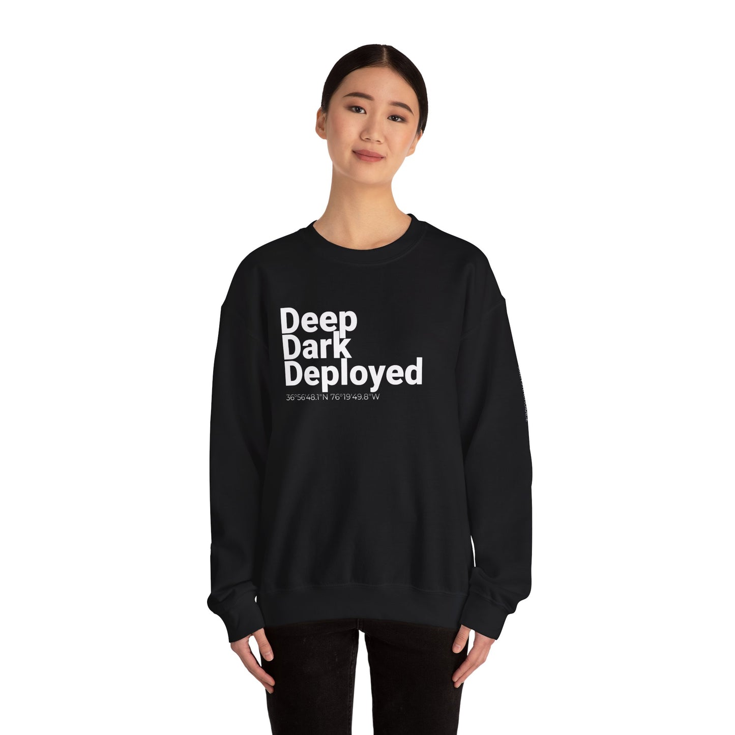 Deep Dark Deployed Sweatshirt | Norfolk Coordinates Gildan 18000