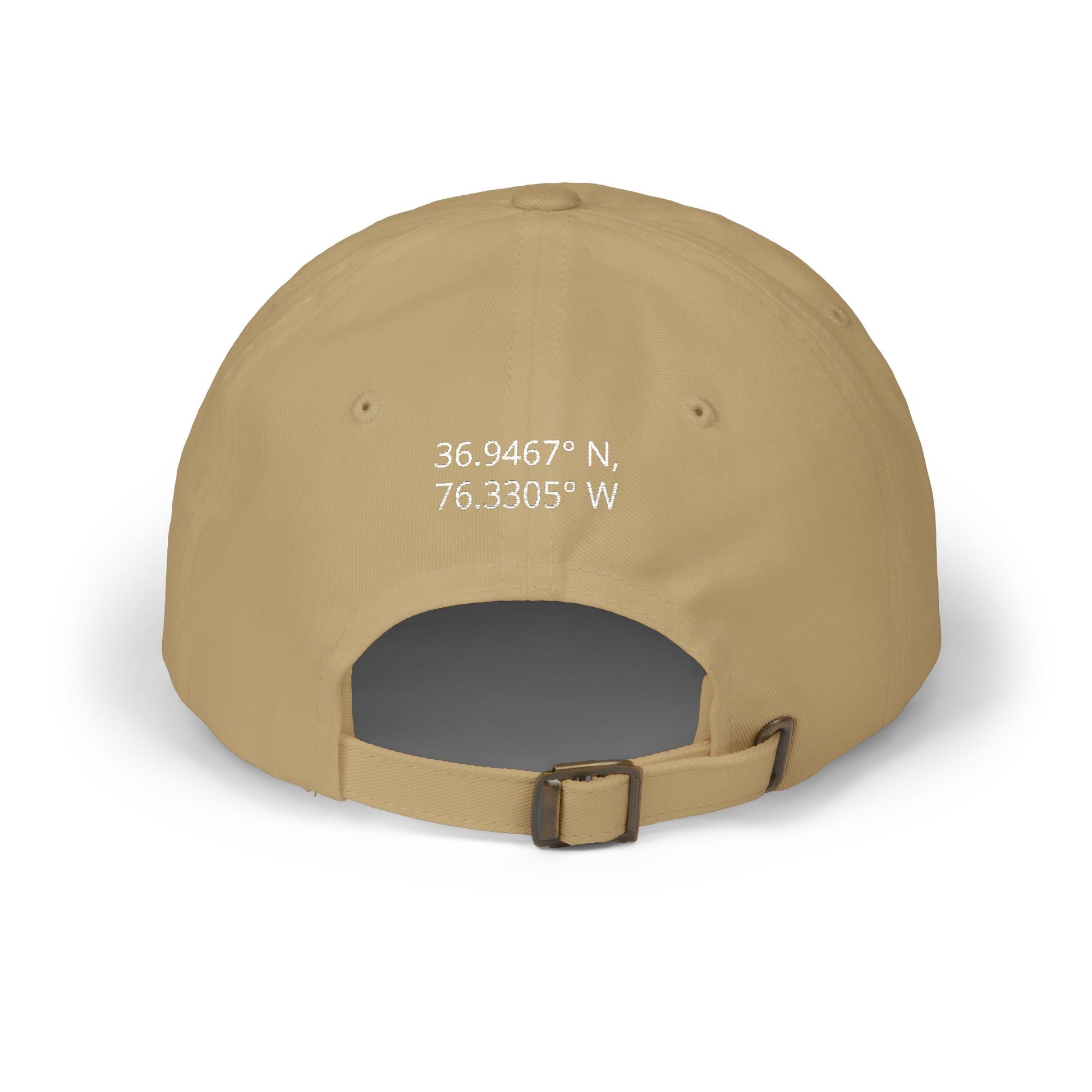 Unseen. Unheard. Unafraid.
Silent Service Embroidered Dad Cap | Naval Base Coordinate Edition