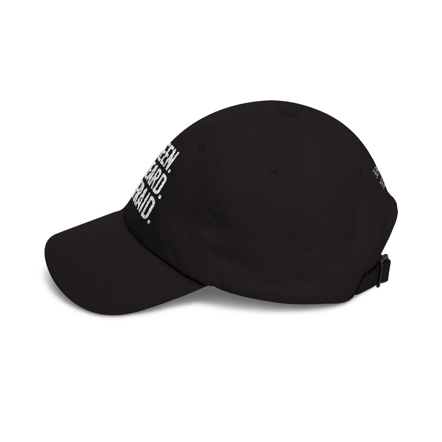 Unseen. Unheard. Unafraid. Submariner Dad Cap | Silent Service Embroidered Naval Coordinate Hat