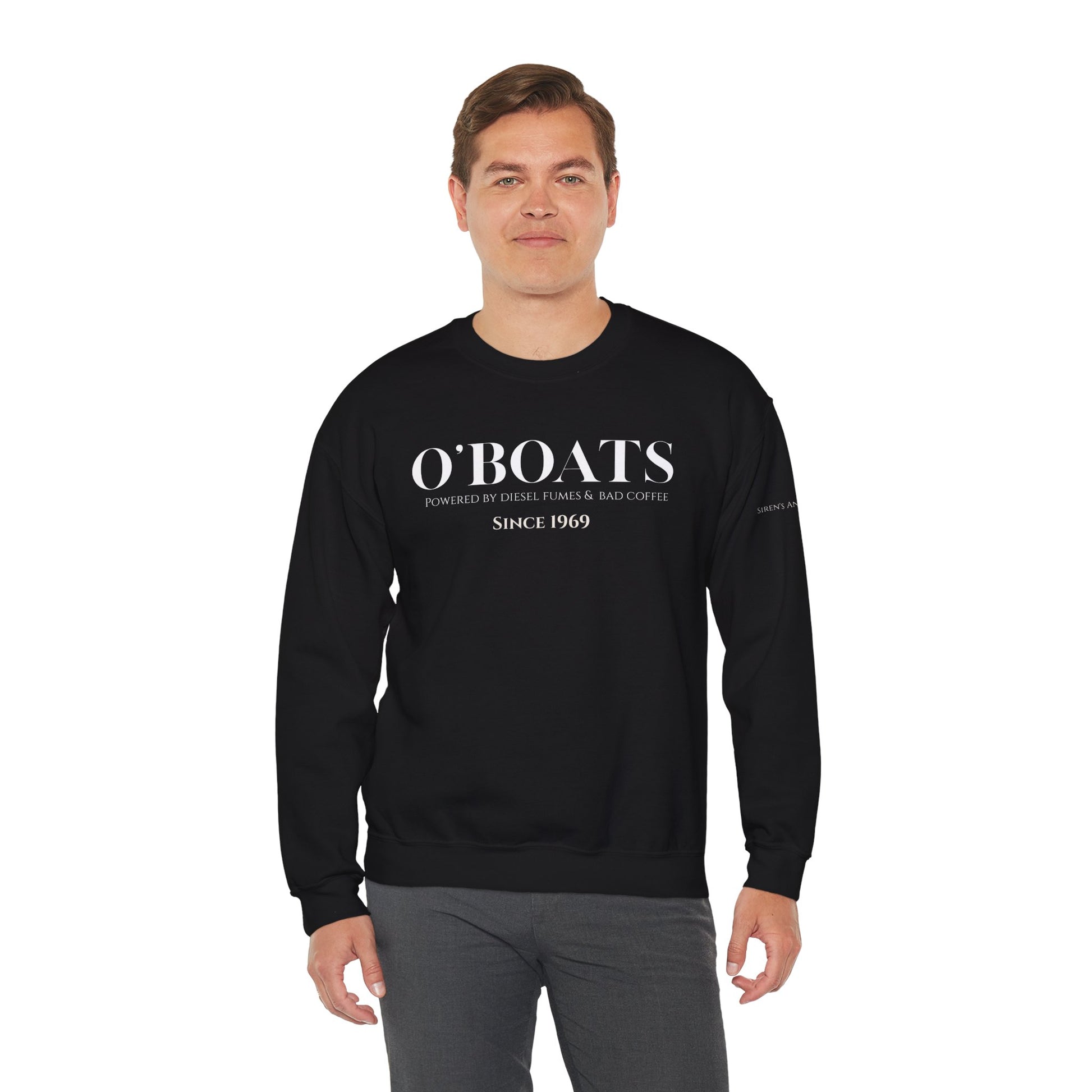O'Boats Submariner Sweatshirt | Powered by Diesel Fumes & Bad Coffee | Silent Service |