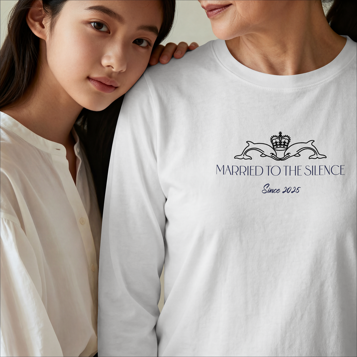 Married to the Silence RAN Dolphins Unisex Long-Sleeve Submariner Shirt