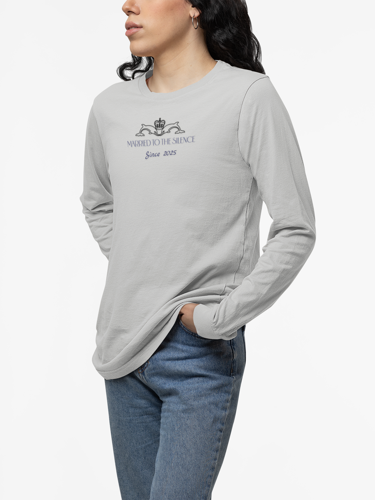Married to the Silence RAN Dolphins Unisex Long-Sleeve Submariner Shirt