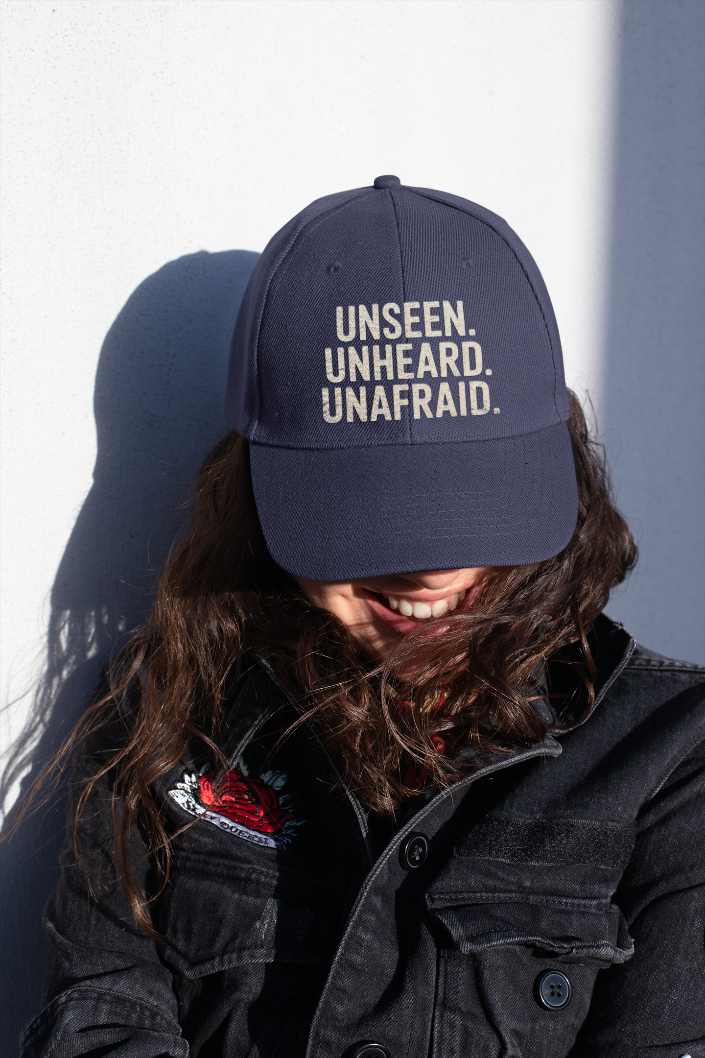 Unseen. Unheard. Unafraid.
Silent Service Embroidered Dad Cap | Naval Base Coordinate Edition