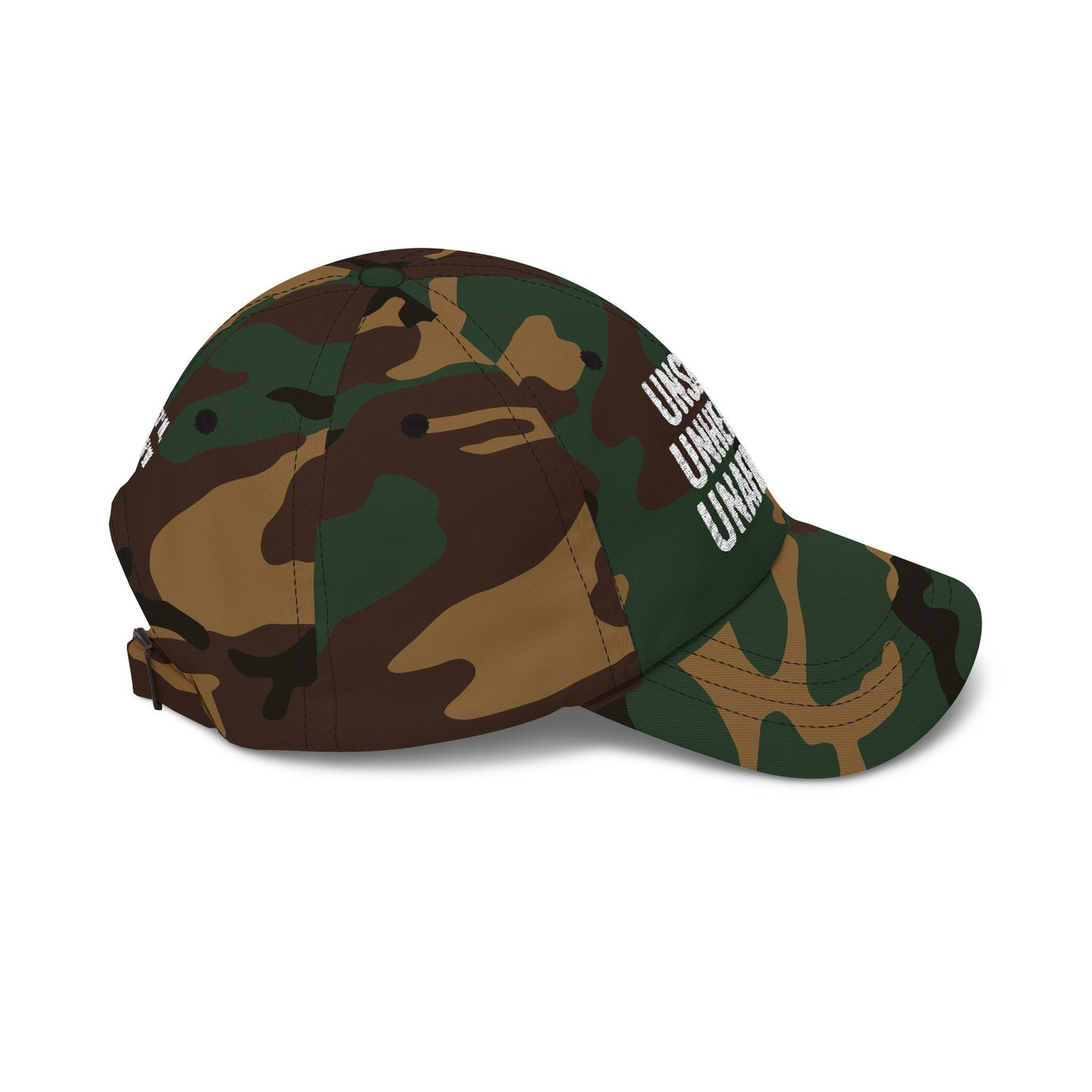 Unseen. Unheard. Unafraid.
Silent Service Embroidered Dad Cap | Naval Base Coordinate Edition