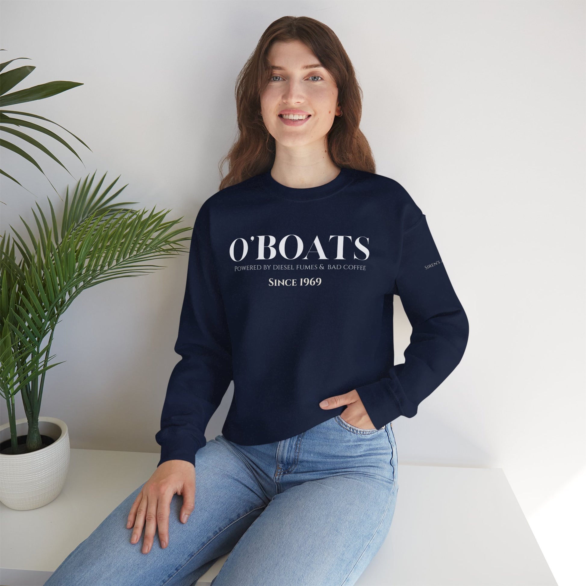 O'Boats Submariner Sweatshirt | Powered by Diesel Fumes & Bad Coffee | Silent Service |
