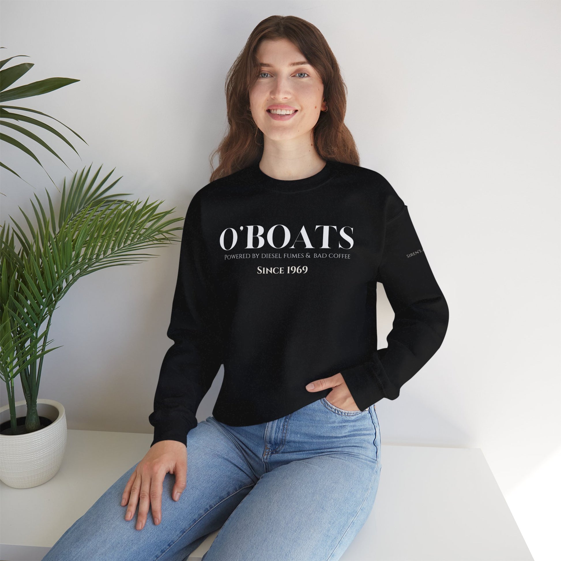 O'Boats Submariner Sweatshirt | Powered by Diesel Fumes & Bad Coffee | Silent Service |