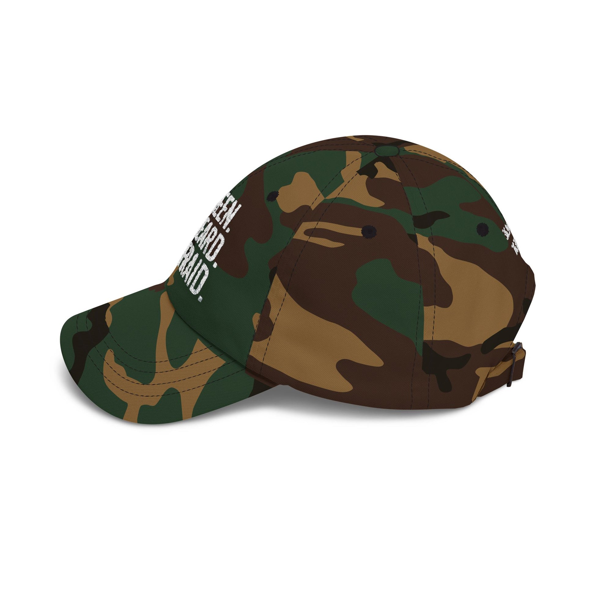Unseen. Unheard. Unafraid.
Silent Service Embroidered Dad Cap | Naval Base Coordinate Edition